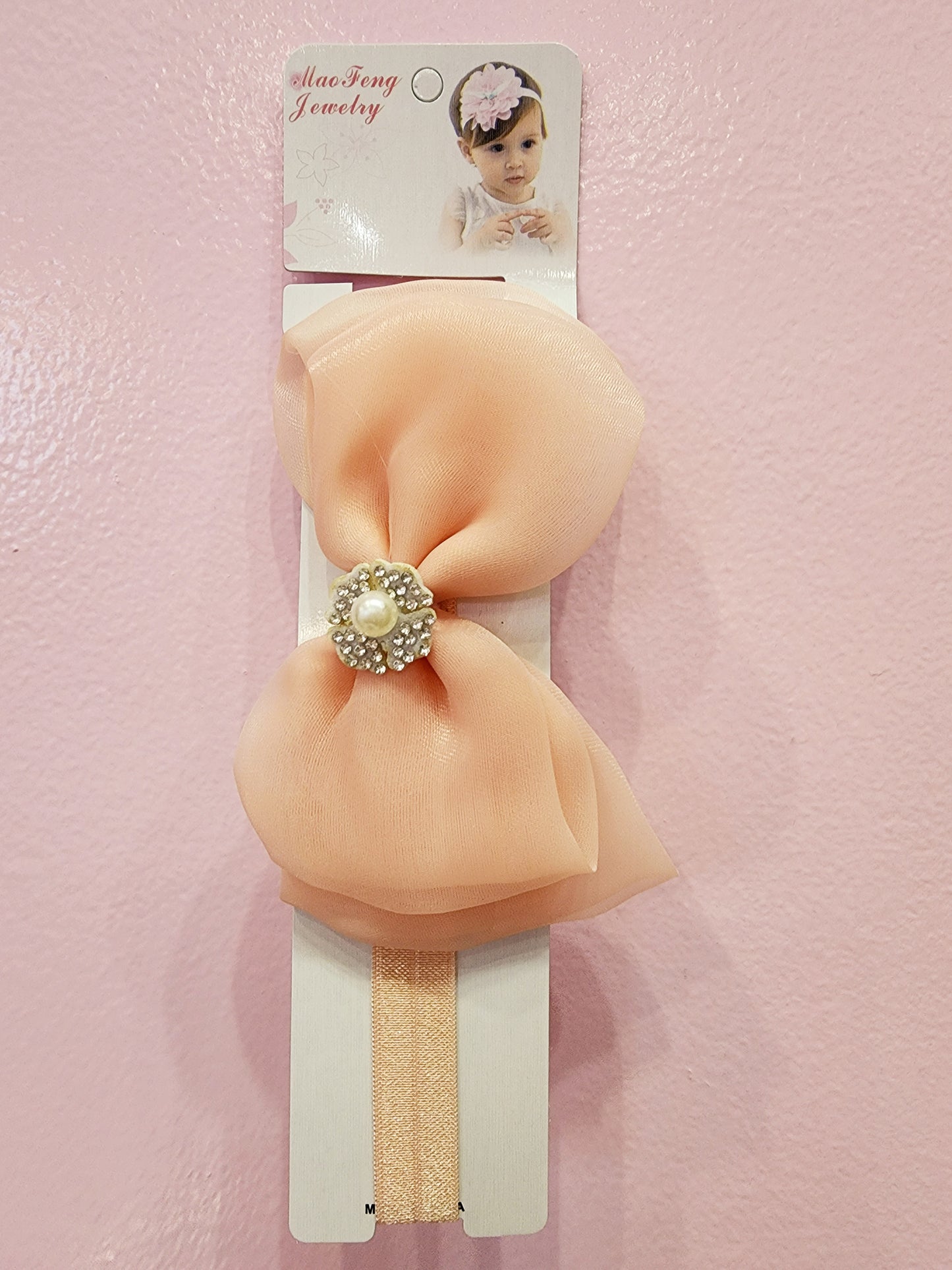 Baby Headband Bow or Flower