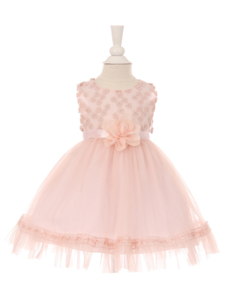 Lace and Tulle Baby Dress 9049B