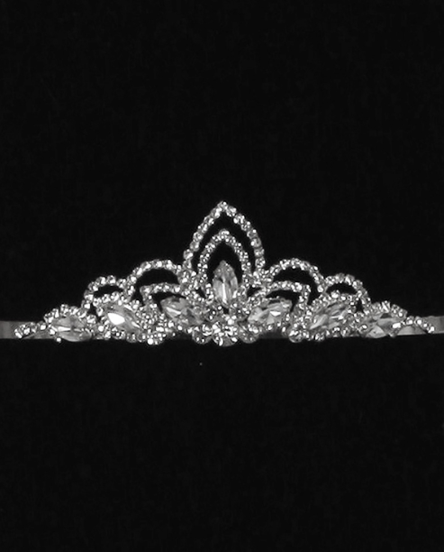 Rhinestone crown with comb CR-60667