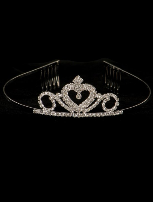 Mini rhinestone comb crown CR5802