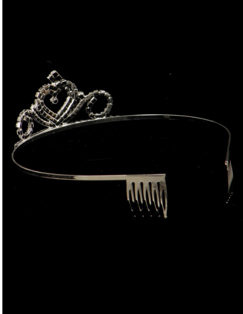 Mini rhinestone comb crown CR5802