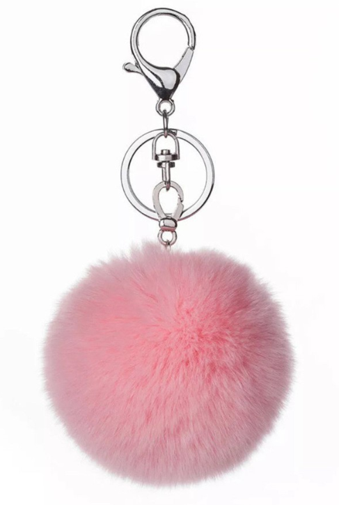 Faux Fur Pompom Key Chain
