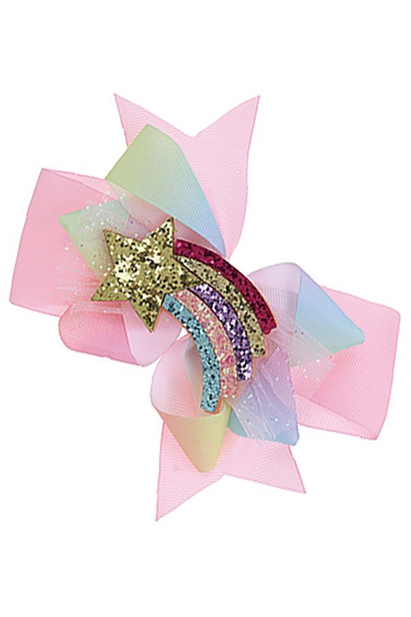 Star Alligator Clip Hair Bow