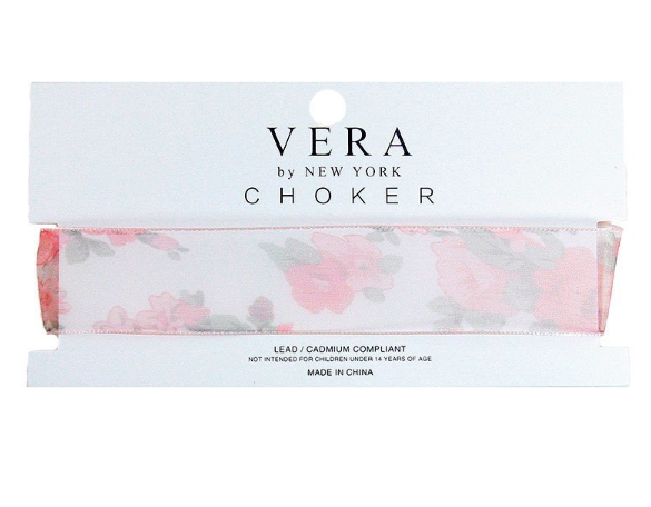 Flower Print Choker