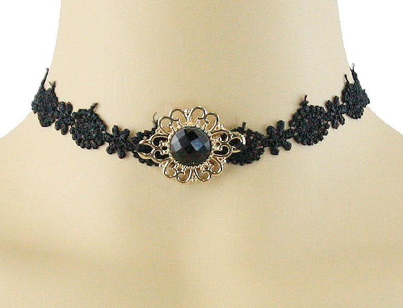Lace Choker Necklace Earring Set