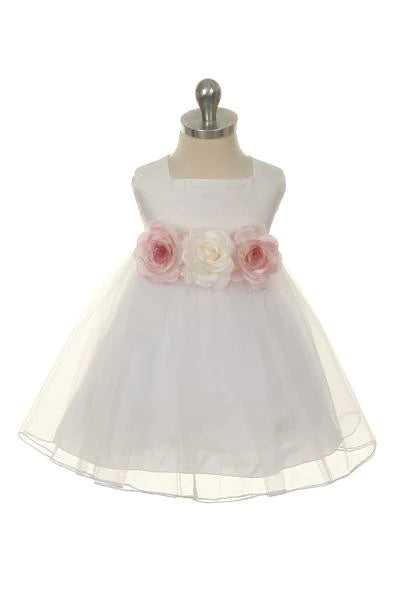 Silk bodice with tulle skirt 135B Baby Dress