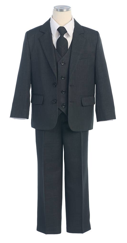 SKM131 - 5 piece 2 button boys suit set