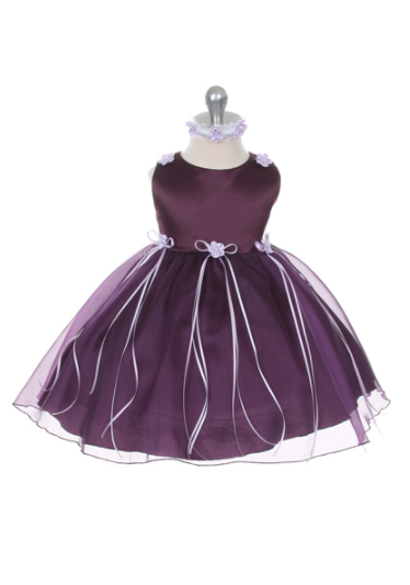 Satin Organza Infant Dress 193