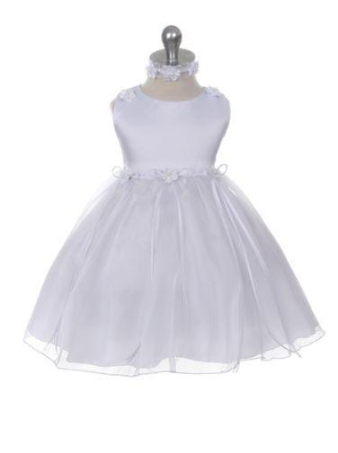 Satin Organza Infant Dress 193