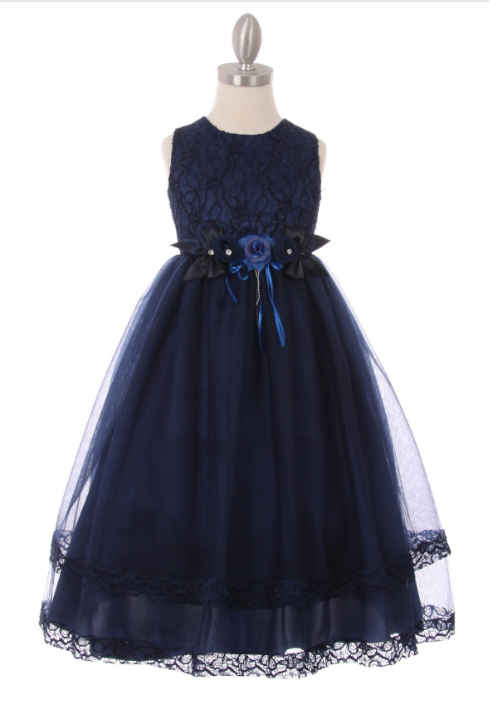 A line tulle dress decorated