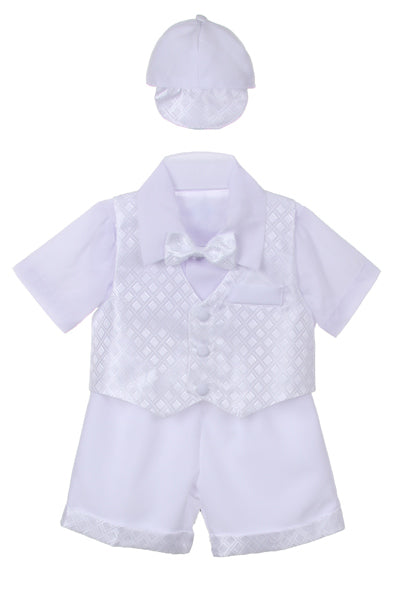 5 pcs Christening short Vest baby set