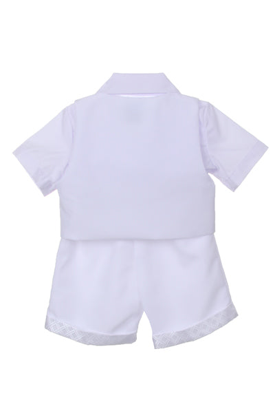 5 pcs Christening short Vest baby set