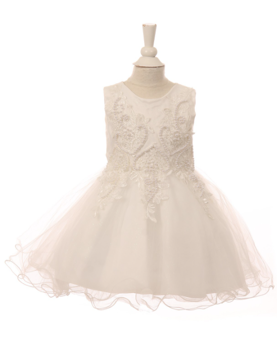 Lace Tulle Baby Dress 9089B