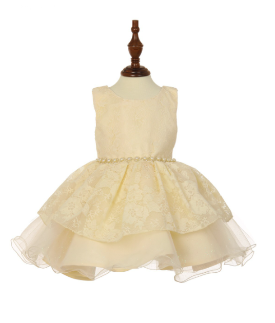Lace Layered Baby Dress 9108