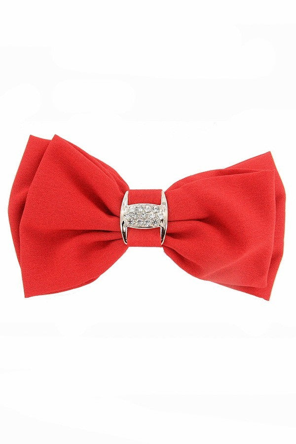 Crystal Accent Bow Hair Clip BHC41266H