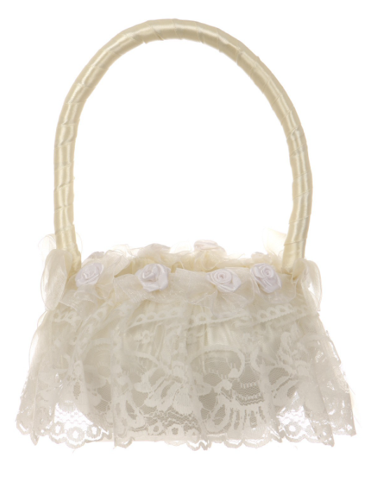Ivory Flower girl basket