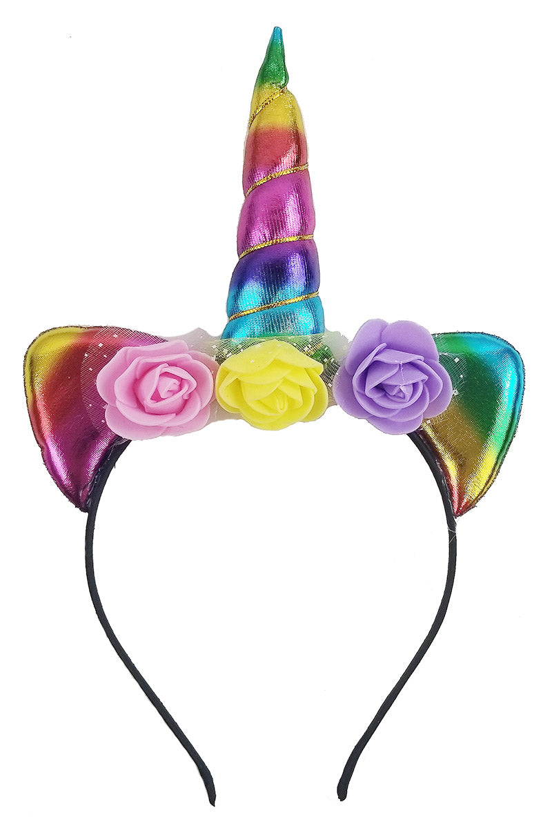 Floral Unicorn Headband