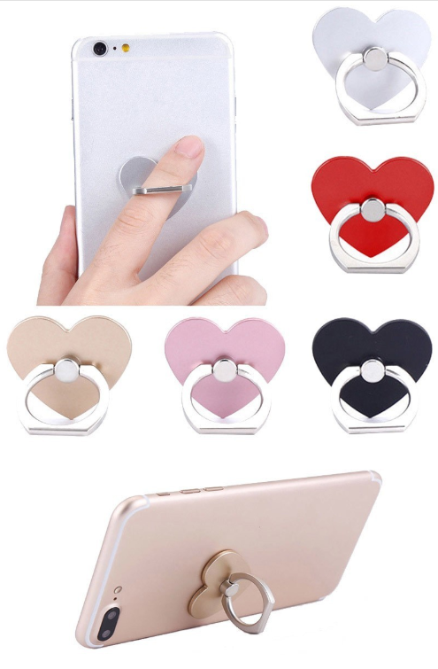 Heart Ring Grip Anti Drop Finger Holder