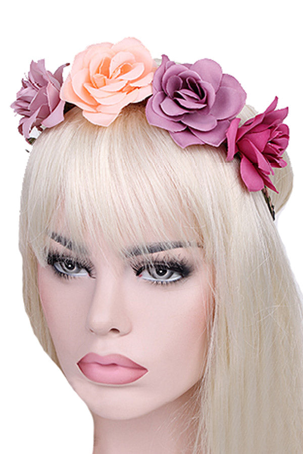 Flower Elastic Headwrap