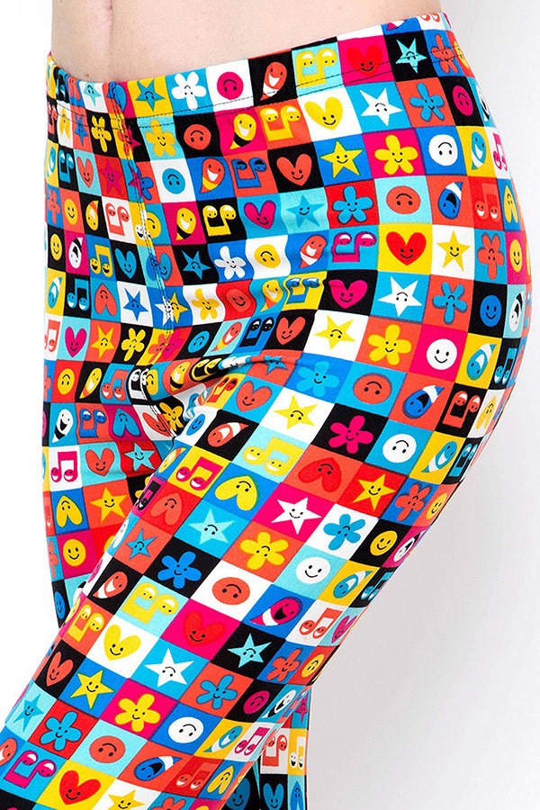KIDS SIZE EMOJI PRINT BRUSHED