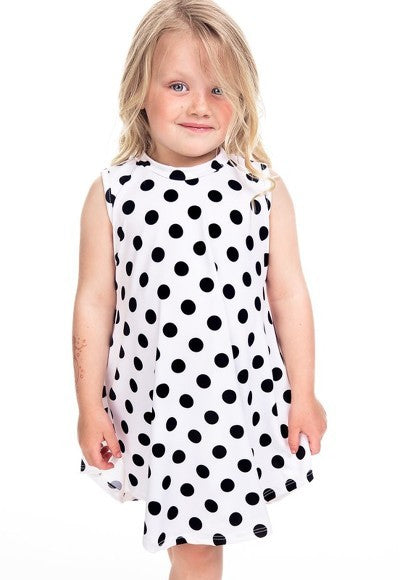Polka Dot with Side Pocket Dress