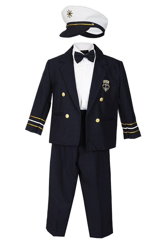 Boys captain style suit 5pcs RF-CP007-B