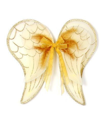 Two layer angel wings with bows