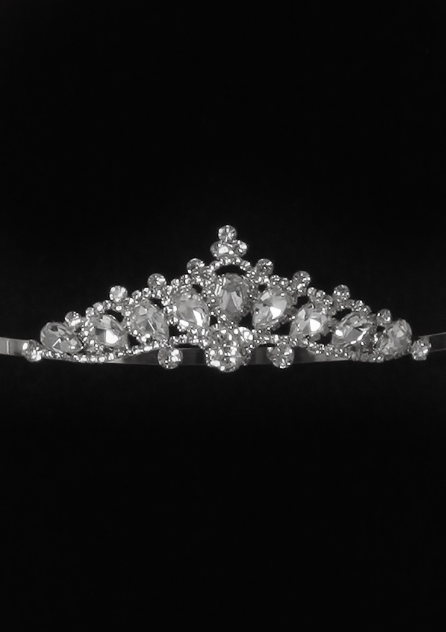 Rhinestone crown with comb CR-60658