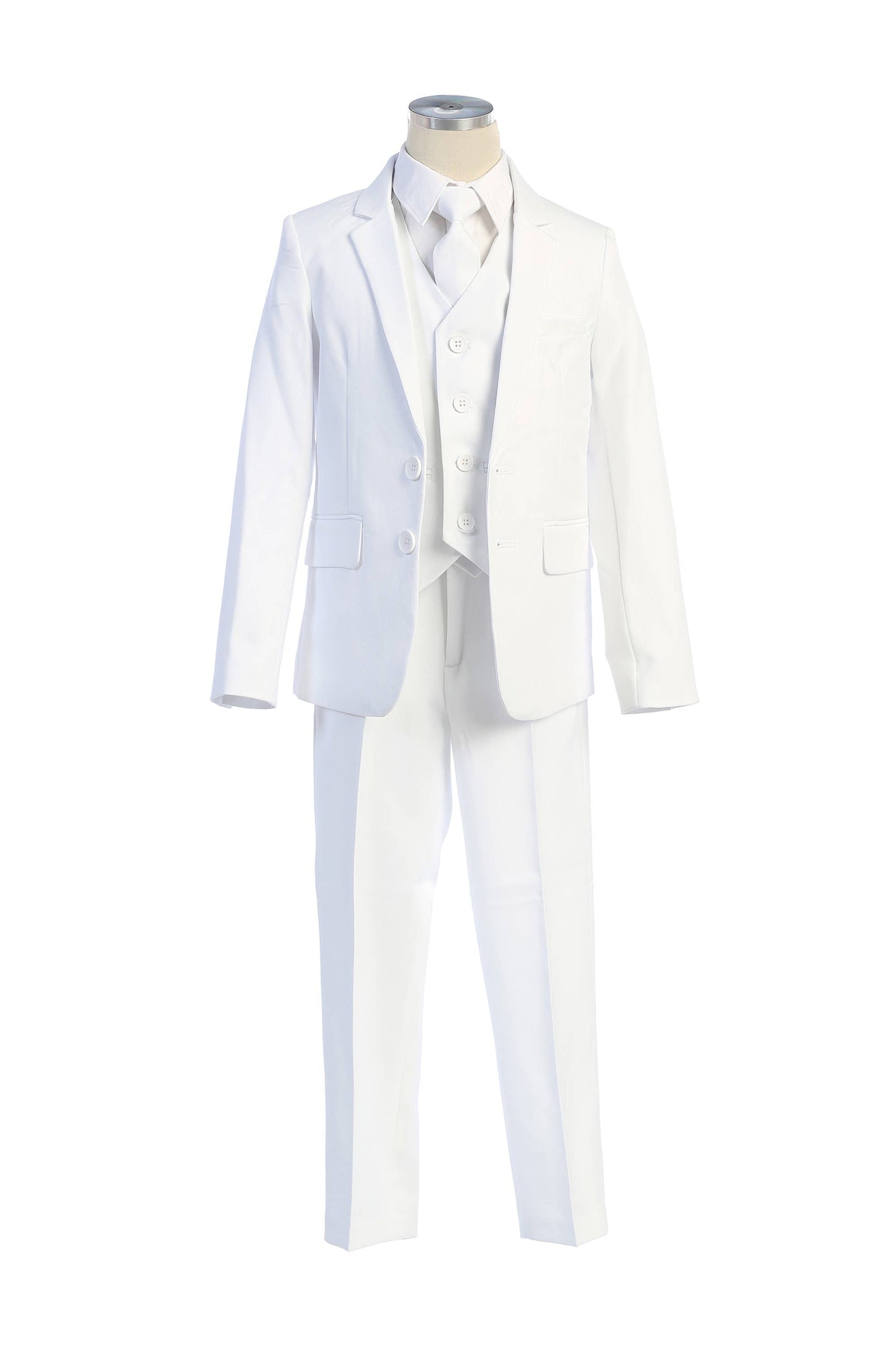 SKM140 - 5 piece 2 button boys suit set